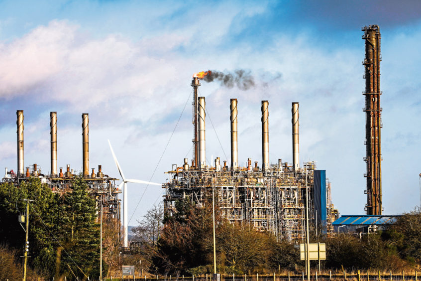 The Mossmorran Petrochemical plant near Cowdenbeath. Picture: Steve Brown.