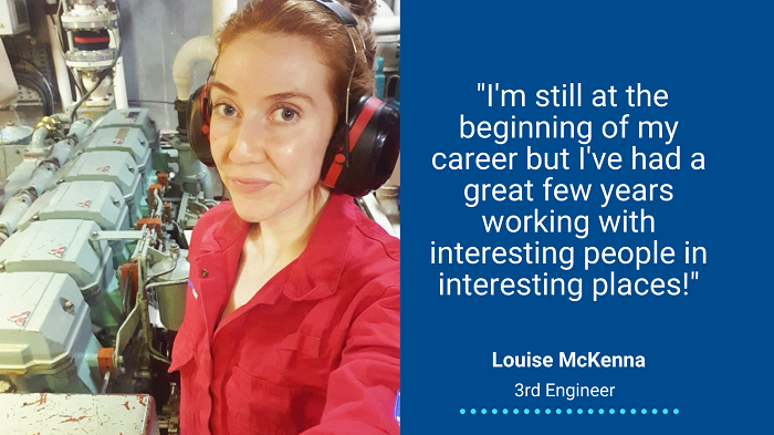 Louise McKenna "I’m still at the beginning of my career but I’ve had a great few years working with interesting people in interesting places!”